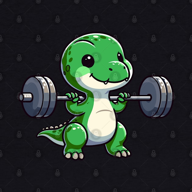 Cute T-Rex Dinosaur Leg Day Gym Workout by Kawaii-n-Spice